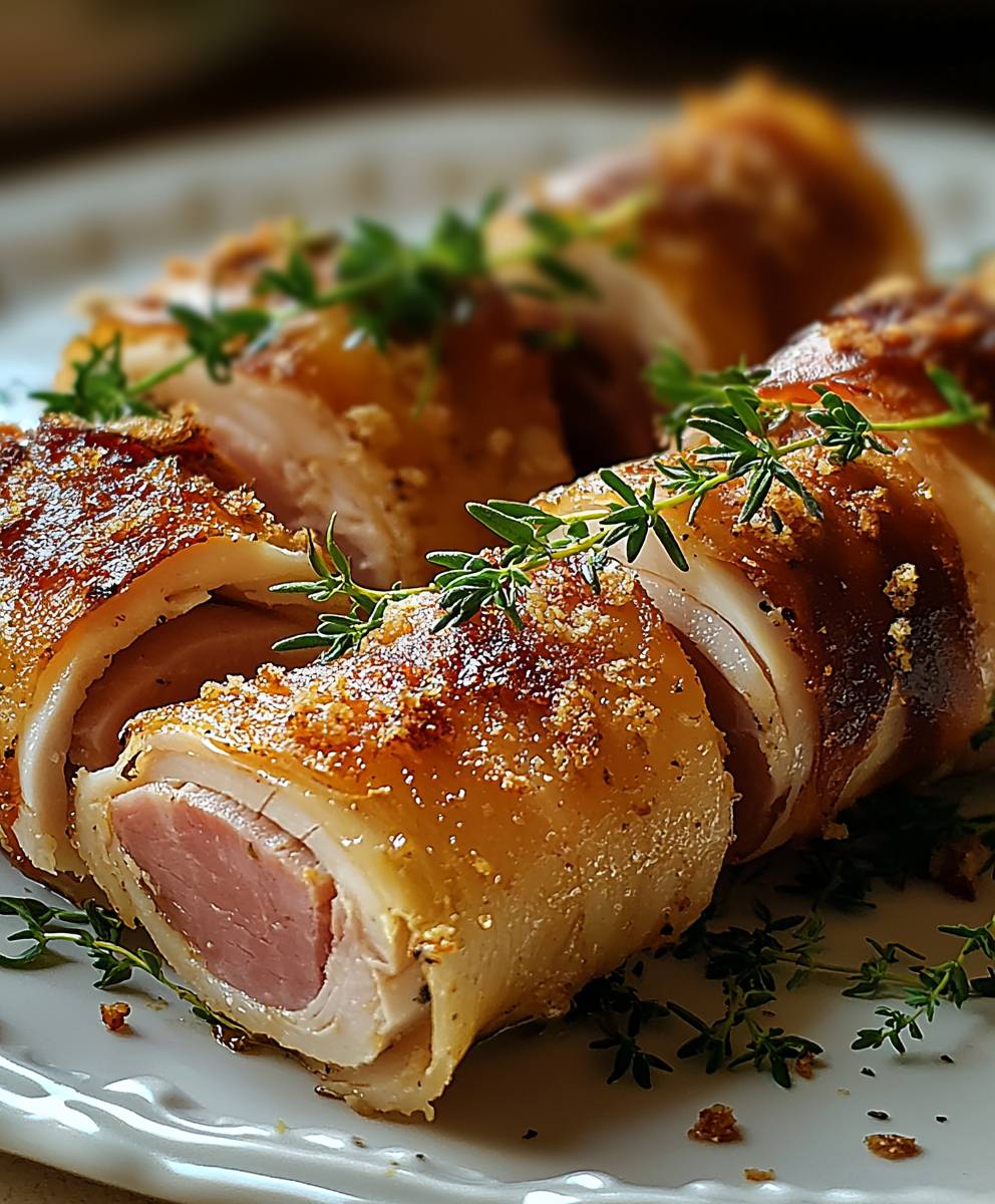 Puten Schinken Rouladen