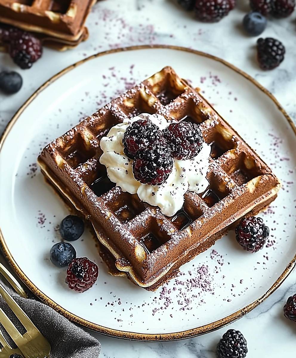 Schwarzwälder Waffeln backen