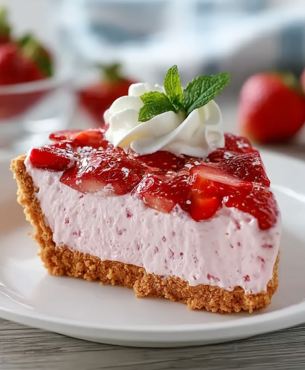Erdbeer Sahnetorte gefroren