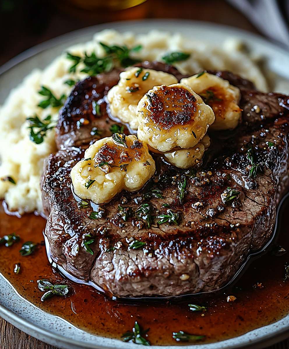 Steak braune Butter