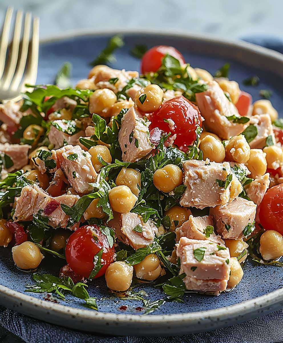 Kichererbsen Thunfisch Salat