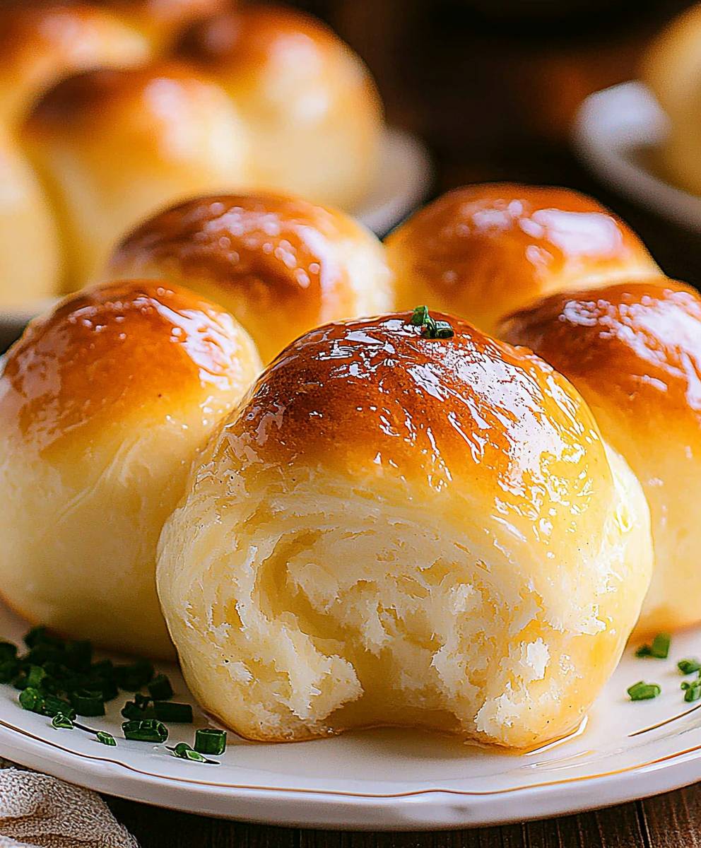Kartoffelbrötchen backen