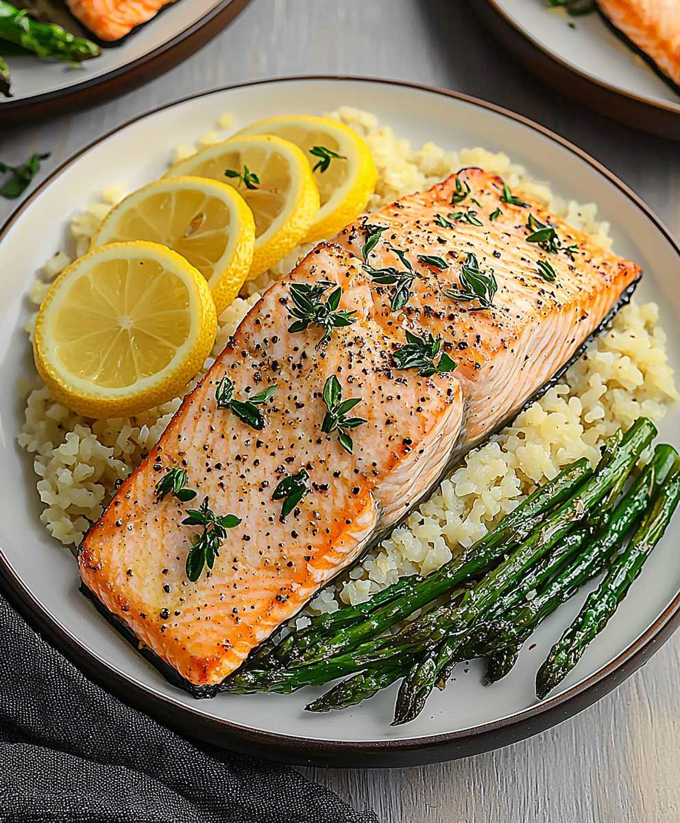 Zitronen Pfeffer Lachs backen