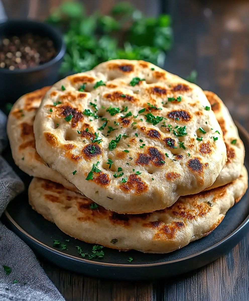 Pfannenbrot ohne Hefe backen