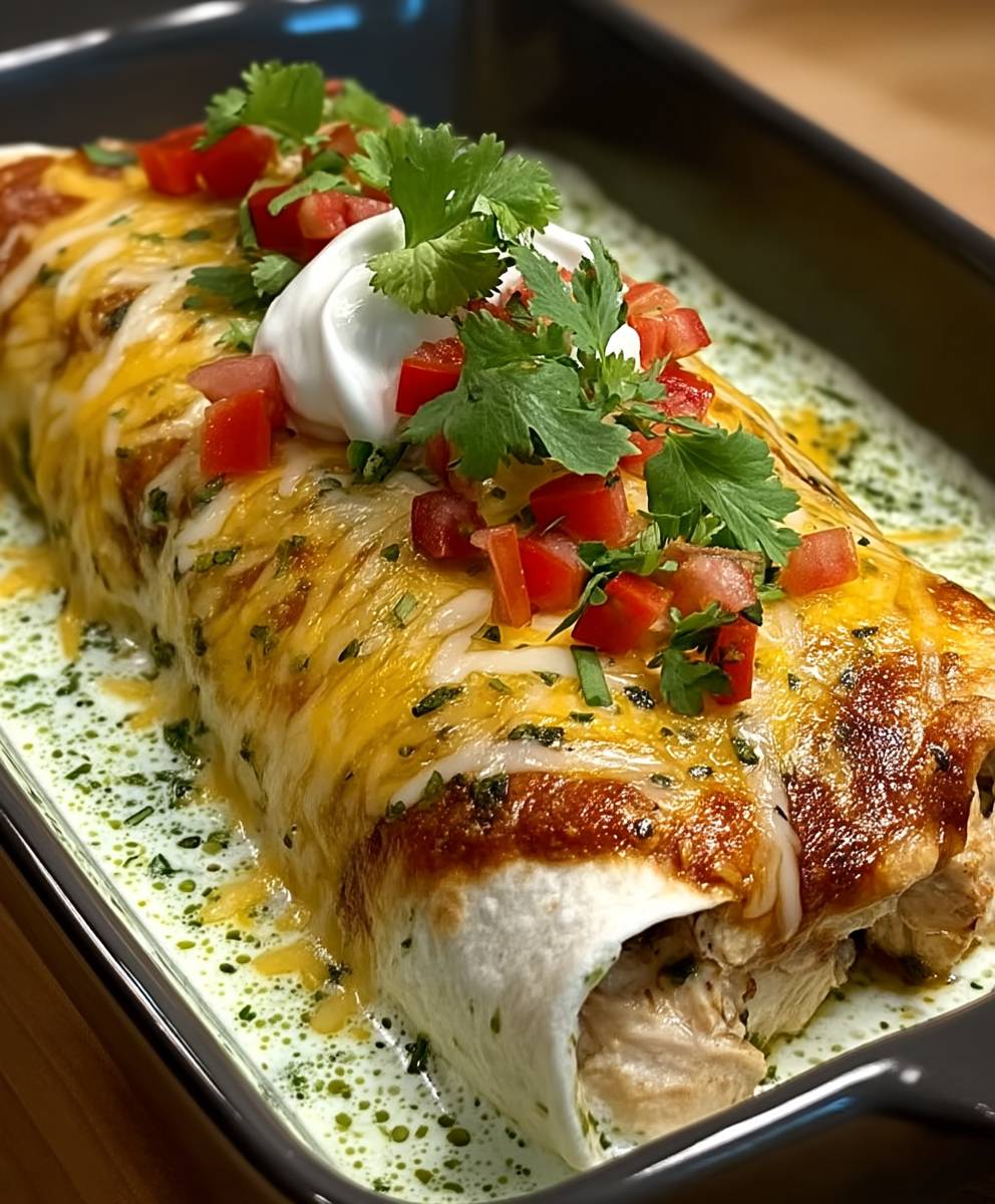 Hähnchen Burritos Backofen