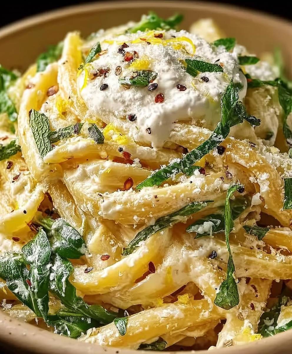 Ricotta Zitronen Pasta