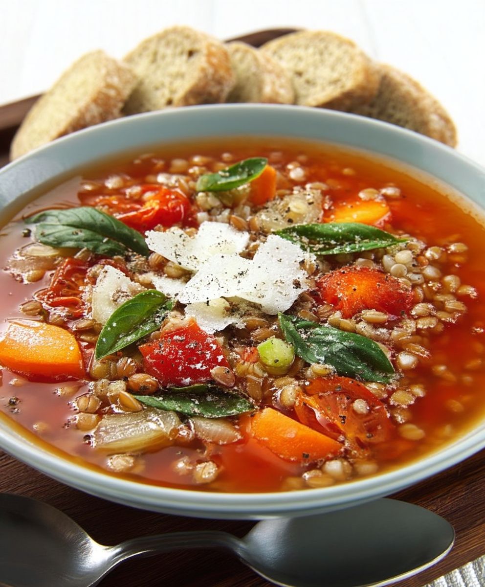 Gemüse Dinkel Suppe