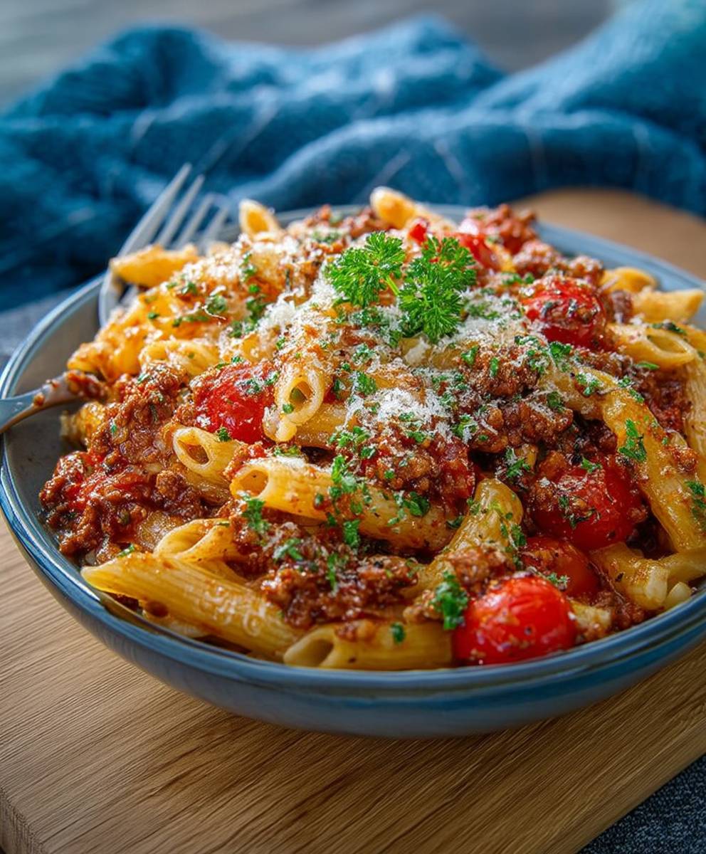 Nudel Hackfleisch Pfanne schnell