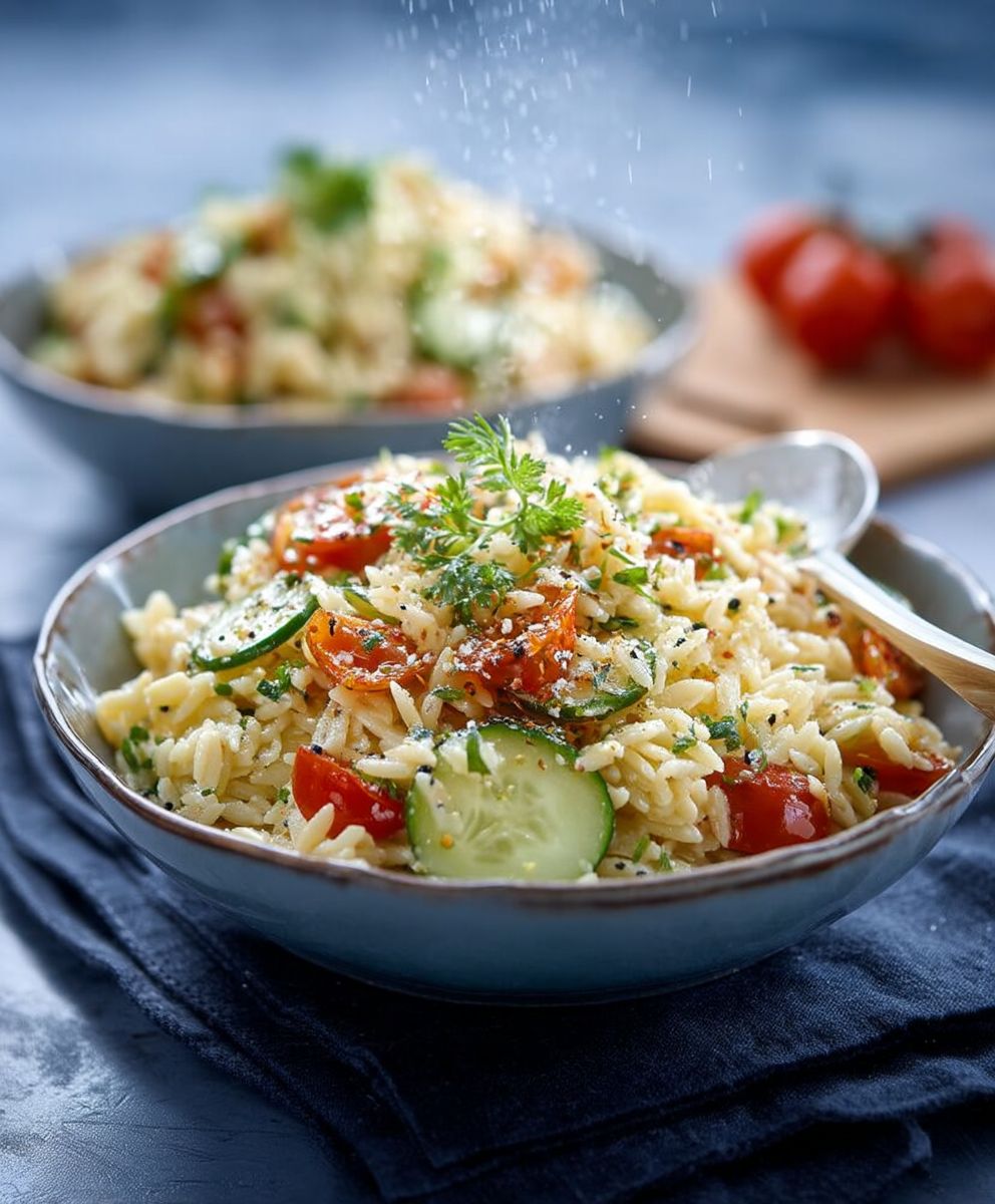 Kritharaki Salat griechisch einfach