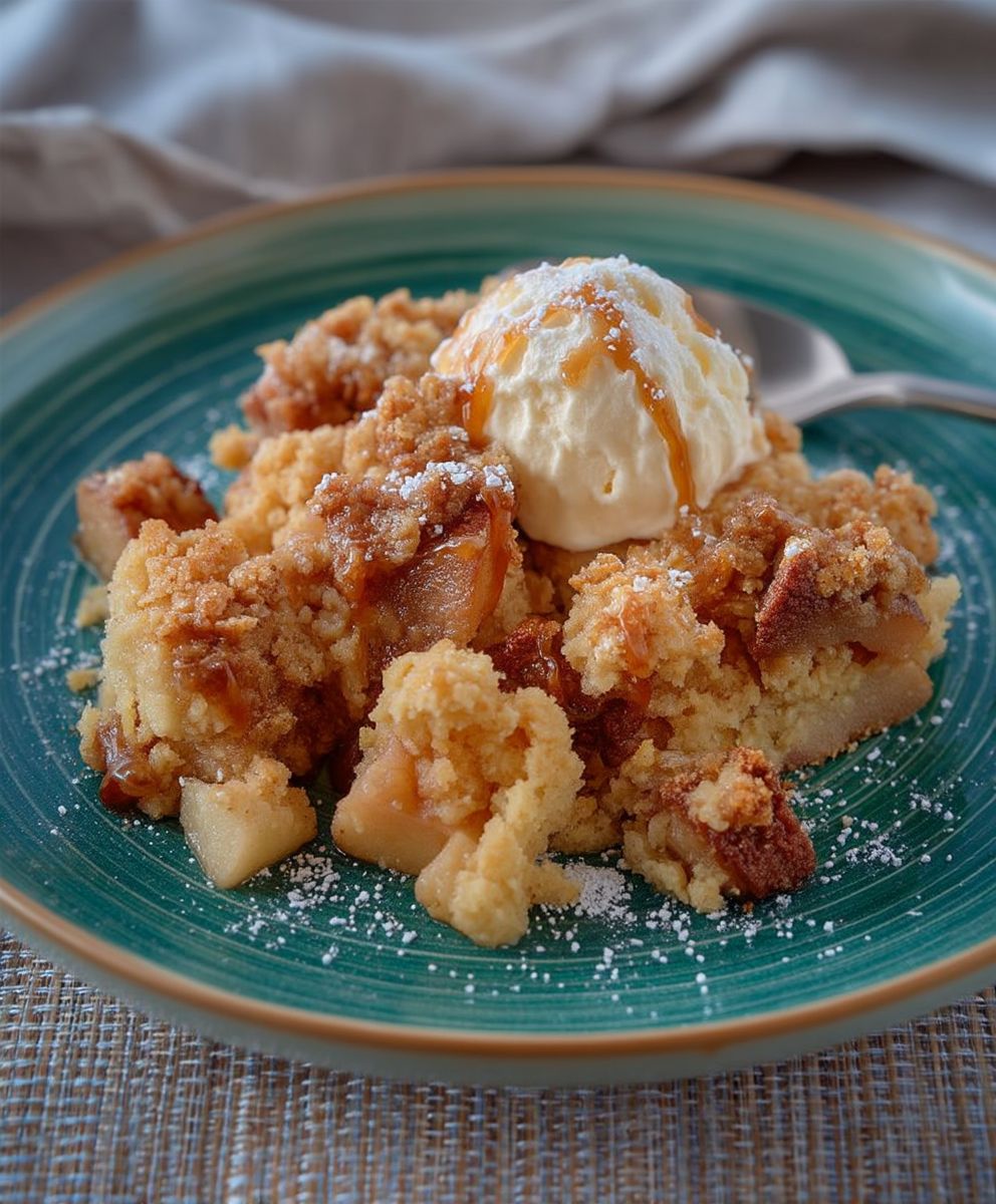 Apfel Crumble Haferflocken Zimt