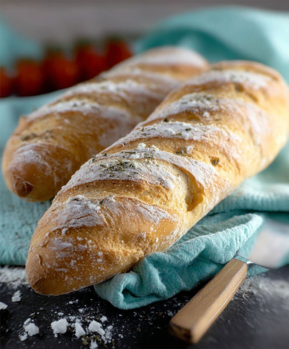 Einfaches Baguette backen