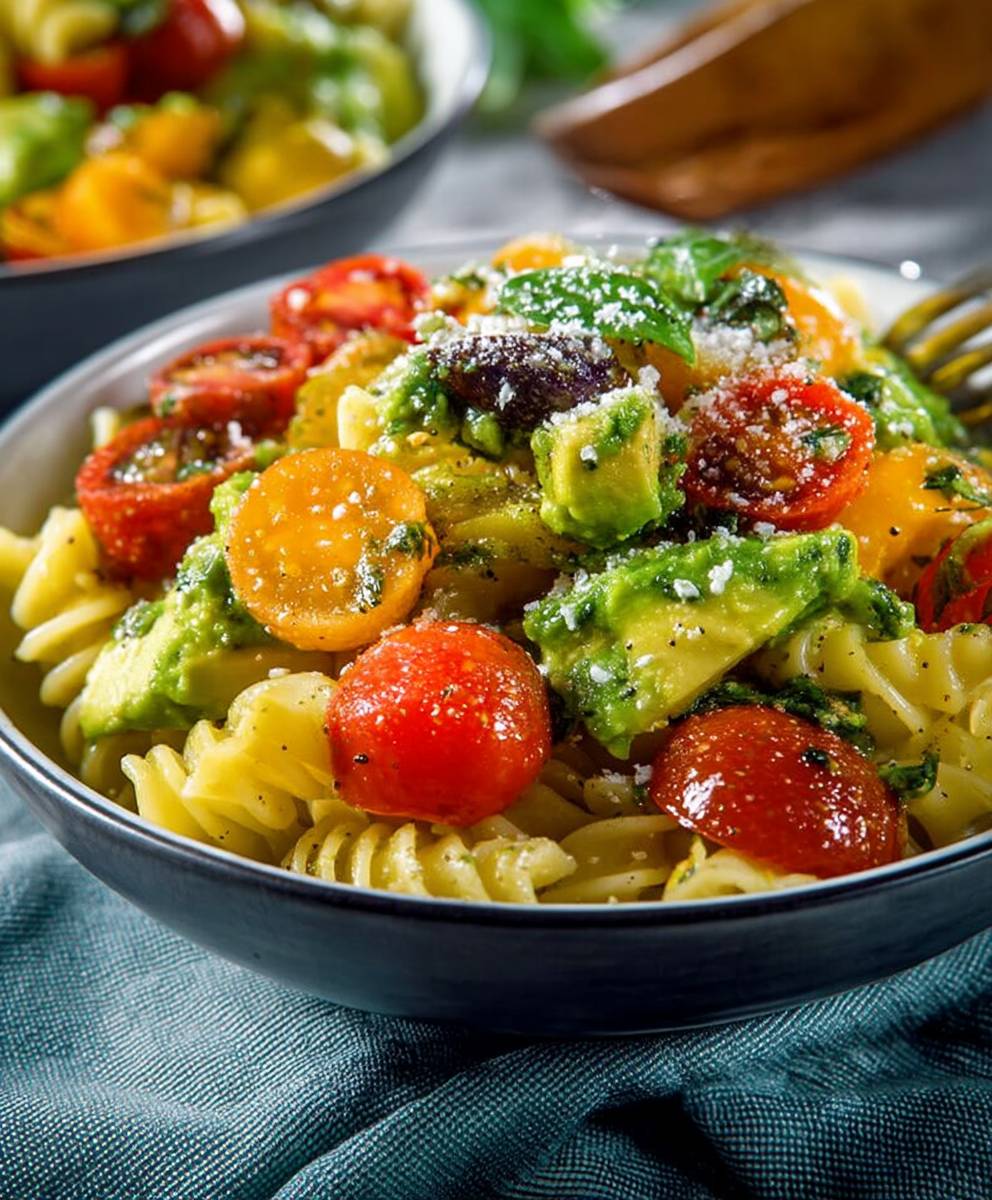 Avocado Tomaten Pasta