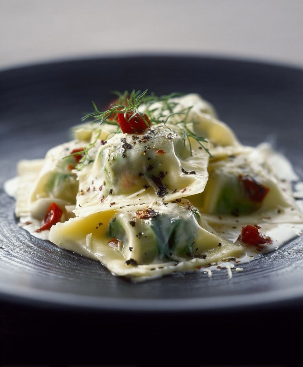 Gemüse Ravioli Füllung