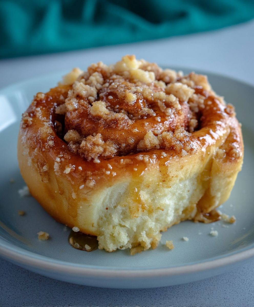 Apfel Zimtschnecken mit Streuseln