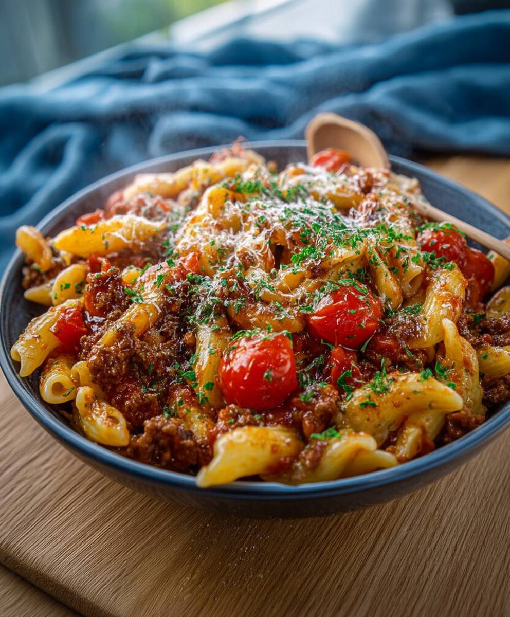 Nudel Hackfleisch Pfanne schnell