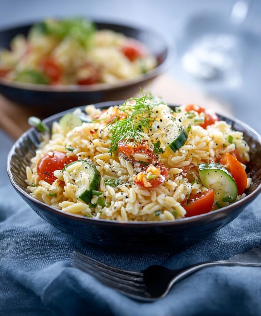 Kritharaki Salat griechisch einfach