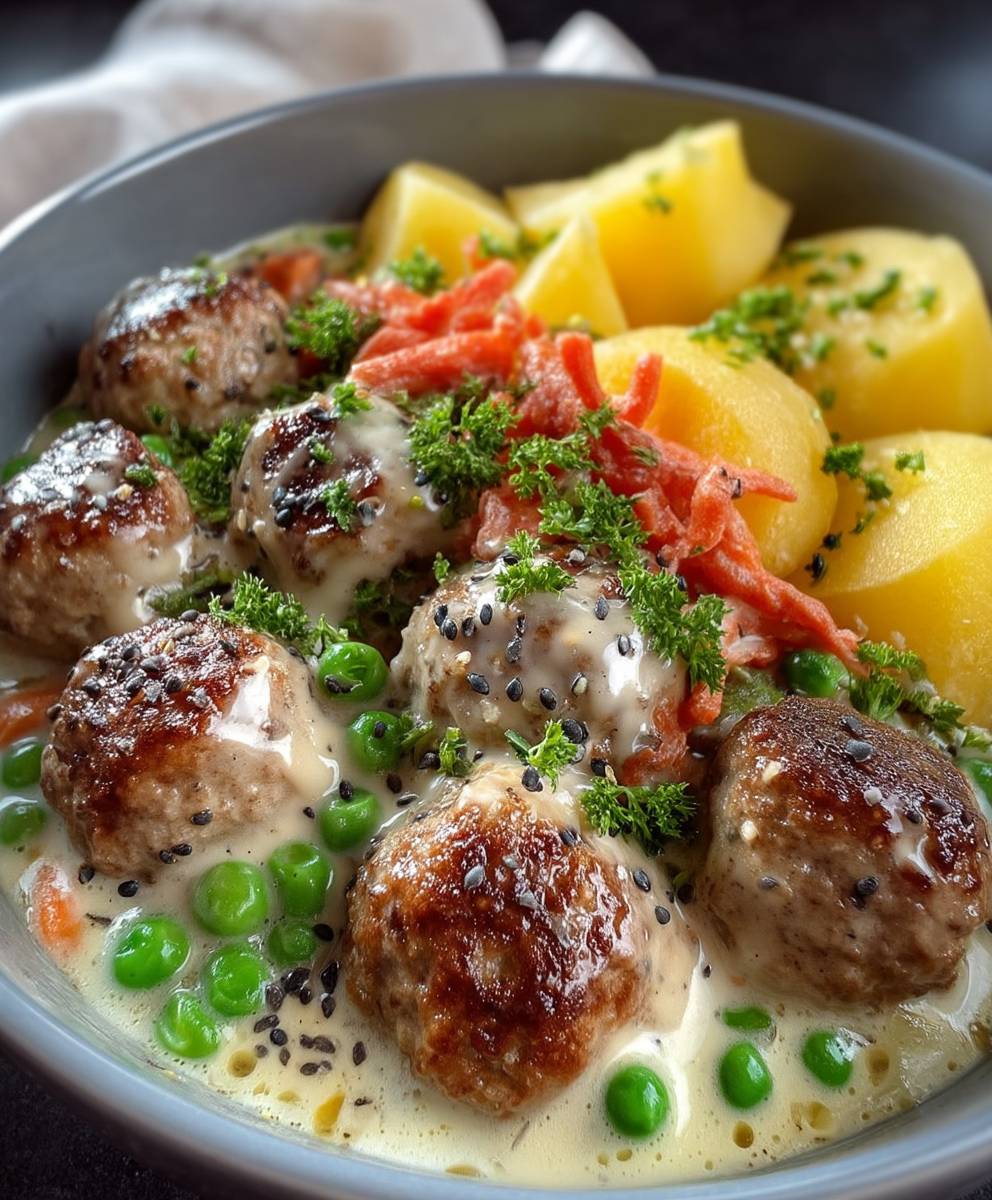 Wikingertopf mit Hackbällchen kochen