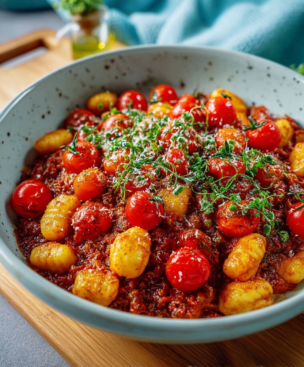 Gnocchi Pfanne Tomatensauce schnell