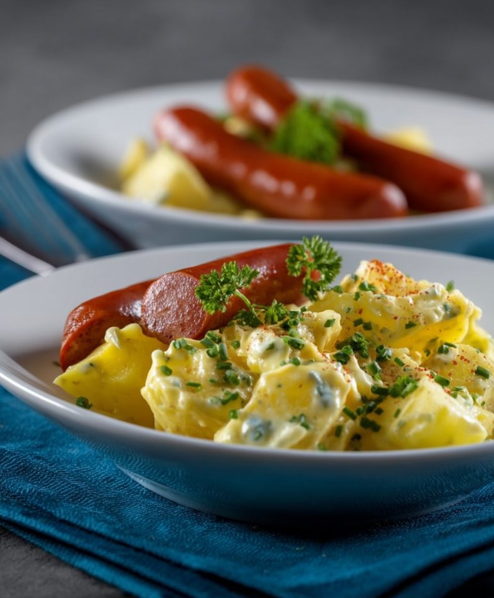 Kartoffelsalat mit Würstchen leicht