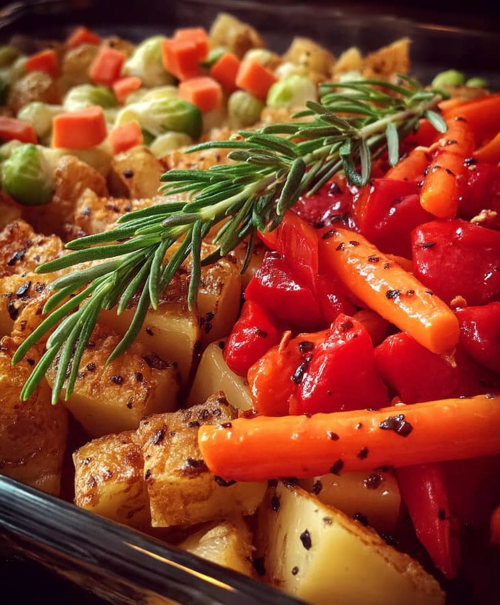 Ofenkartoffel Eckchen mit Gemüse