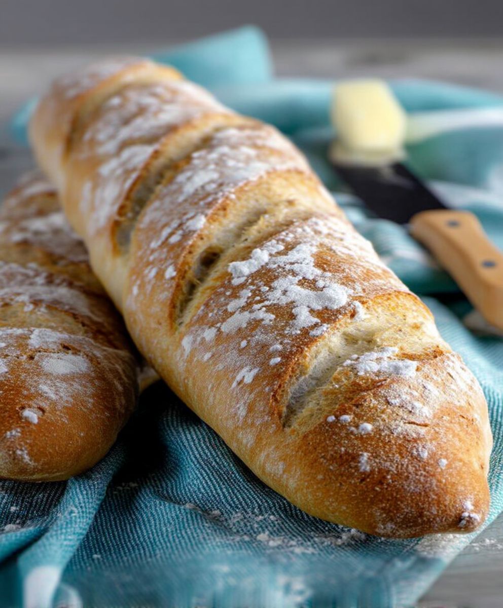 Einfaches Baguette backen